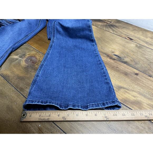 Rock & Roll Jeans Womens 29x34 Stretch Bargain Bell Pull On Flare Hippie - Picture 9 of 10